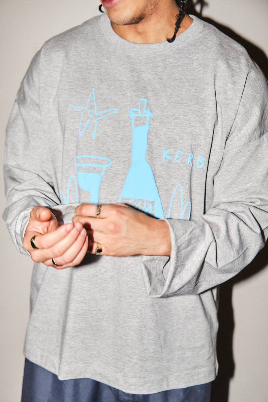 KERB long sleeved tee - grey